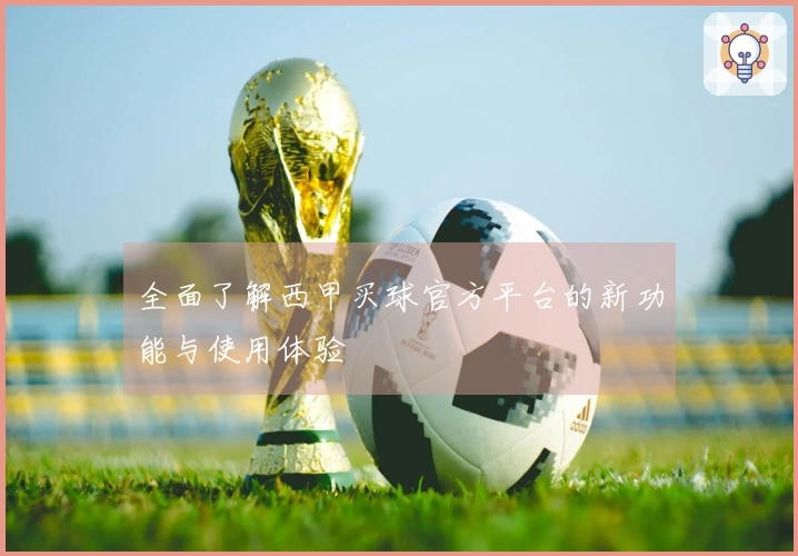 全面了解西甲买球官方平台的新功能与使用体验